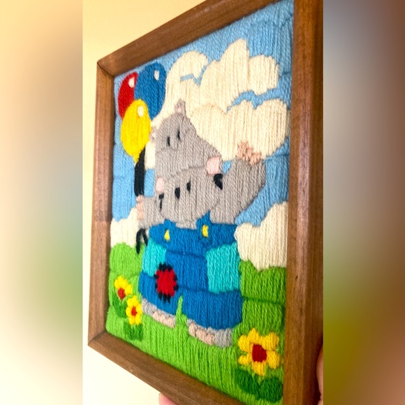 Vintage Crewel Embroidery - Picture 2 of 6